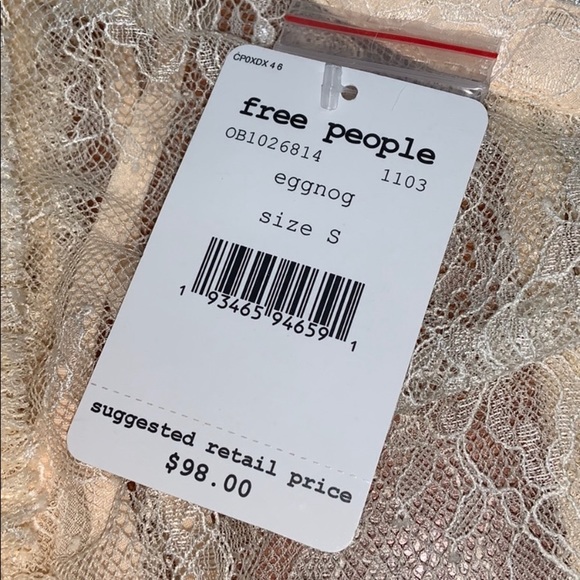 NWT Free People Secret Admirer Lace Top & Camisole - Picture 9 of 10